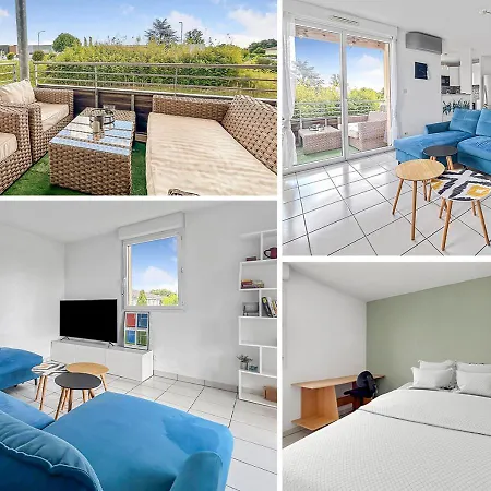 Apartment Lumineux Avec Balcon & Piscine Les Billaux